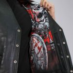 Hot Leathers VSM1064 Men’s Black ‘Viking Warrior’ Conceal and Carry Side Lace Leather Vest - Image 8