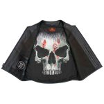 Hot Leathers VSM2001 Men’s Black ‘Jumbo Skull’ Conceal and Carry Leather Vest - Image 4