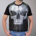 Hot Leathers VSM2001 Men’s Black ‘Jumbo Skull’ Conceal and Carry Leather Vest - Image 6