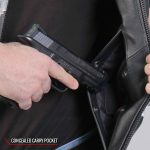 Hot Leathers VSM2001 Men’s Black ‘Jumbo Skull’ Conceal and Carry Leather Vest - Image 10