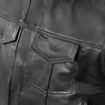 Hot Leathers VSM5004 Men’s USA Made Covered Zipper Premium Leather Vest - Image 9