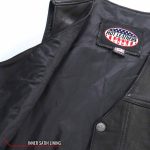 Hot Leathers VSM5005 Men’s USA Made Buffalo Nickel Snap Premium Leather Vest - Image 5