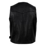 Hot Leathers VSM5006 USA Made Men’s ‘Classic Western’ Black Premium Leather Vest - Image 6