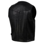 Hot Leathers VSM5006 USA Made Men’s ‘Classic Western’ Black Premium Leather Vest - Image 8