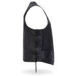 Hot Leathers VSM5008 USA Made Men’s Black Western Style Side Lace Premium Leather Biker Vest - Image 6