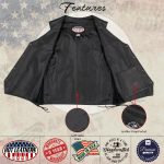 Hot Leathers VSM5008 USA Made Men’s ‘Buster’ Black Side Lace Premium Leather Vest - Image 5