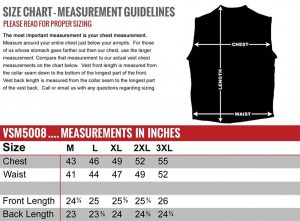 Hot Leathers VSM5008 USA Made Men’s ‘Buster’ Black Side Lace Premium Leather Vest - Image 3
