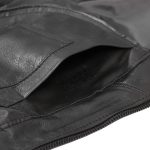 Hot Leathers VSM5009 USA Made Men’s Black V-Neck Premium Leather Zippered Motorcycle Rider Vest - Image 4