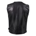 Hot Leathers VSM5009 USA Made Men’s ‘Slinger’ Black V-Neck Premium Leather Zippered Vest - Image 6