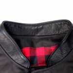 Hot Leathers VSM5101 Men’s USA Made Denim and Leather Biker Rider Vest with Red Lining - Image 11