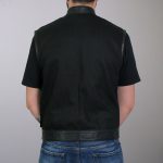 Hot Leathers VSM5101 Men’s USA Made Denim and Leather Biker Rider Vest with Red Lining - Image 13