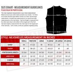Milwaukee Leather USA MADE MLVSM5101 Men’s Black Burn Out Denim and Leather Motorcycle Vest with Plaid Red Lining - Image 3