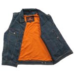 Hot Leathers VSM6001 Men’s Blue Denim Vest - Image 9