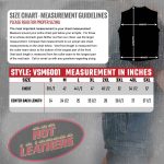Hot Leathers VSM6001 Men’s Blue Denim Vest - Image 3