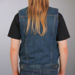 Hot Leathers VSM6001 Men’s Blue Denim Vest - Image 2