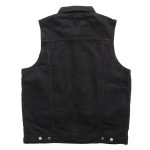 Hot Leathers VSM6002 Men’s Black Denim Vest - Image 7