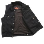 Hot Leathers VSM6002 Men’s Black Denim Vest - Image 8