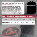 Hot Leathers VSM6002 Men’s Black Denim Vest - Image 3