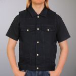 Hot Leathers VSM6002 Men’s Black Denim Vest - Image 5