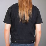 Hot Leathers VSM6002 Men’s Black Denim Vest - Image 2