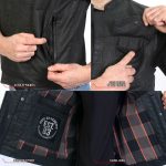 Hot Leathers VSM6003 Men’s Black Waxed Cotton Club Style Vest - Image 4
