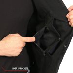 Hot Leathers VSM6102 Men’s Classic Black Denim Vest with Side Laces - Image 6
