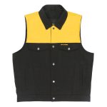 Hot Leathers VSM6104 Men’s ‘2-Tone’ Leather and Denim Club Style Biker Vest - Image 9