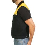 Hot Leathers VSM6104 Men’s ‘2-Tone’ Leather and Denim Club Style Biker Vest - Image 8