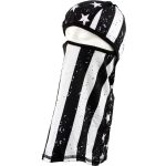 Zan Headgear WB4L091 Convertible Balaclava, SportFlex Series Black & White Flag - Image 3