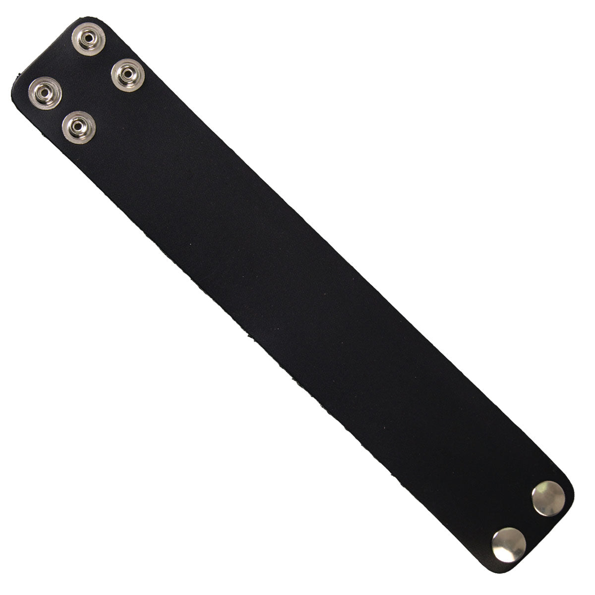 wba1009-a01.jpg Hot Leathers Black 1.75 ” Plain Leather Wristband WBA1009 - Image 1