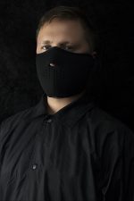 ZanHeadgear WNFM114H Neoprene Half Mask Solid Black - Image 4
