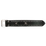 Hot Leathers 1.5″ Black with Contrast Studs Watch Band WTB1023