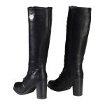 Milwaukee Leather X9442 Women’s Black Lace-Up Tall Fashion Biker Boots with High Heel & Studs - Image 6