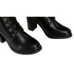 Milwaukee Leather X9442 Women’s Black Lace-Up Tall Fashion Biker Boots with High Heel & Studs - Image 10