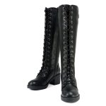 Milwaukee Leather XBL9442 Women’s Black Lace-Up Tall Fashion Biker Boots with Square Heel - Image 3