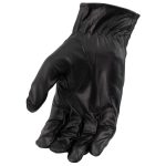 Men’s XG2054 Black Biker Leather Motorcycle Riding Gloves - Image 2