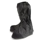 Unisex XS002 Black Full Coverage Hard Walking Sole Motorcycle Rain Boot Covers - Image 5