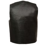 Men’s XS102 Black Classic Motorcycle Vest - Image 2