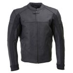 Milwaukee Leather LKM17014 Men’s Matte Black Premium Leather Protective Motorcycle Racing Style Biker Jacket w/ CE Armor - Image 11