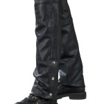 Genuine Leather XS1115 Men’s Classic Black Leather Chaps - Image 3