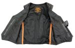 Milwaukee Leather XS1246 Ladies Black ‘Braided’ Classic Leather Vest - Image 6