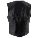 Milwaukee Leather XS1253 Women’s Classic Black Leather Vest with Buffalo Nickel Snap Buttons - Image 2