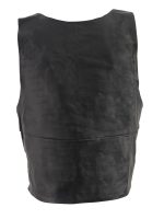 Milwaukee Leather SH1367 Men’s Black Leather Swat Style Rider Vest w/ Plain Back Panel for Club Patches - Image 2