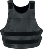 Genuine Leather XS1367 Men’s Black Replica Bulletproof Style Tactical Street Leather Vest - Image 4