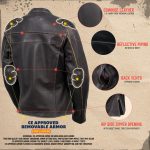 Milwaukee Leather LKL27006 Women’s Premium Distress Brown Leather Motorcycle Biker Jacket w/ CE Armor Protection - Image 4