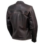 Milwaukee Leather LKL27006 Women’s Premium Distress Brown Leather Motorcycle Biker Jacket w/ CE Armor Protection - Image 7