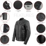 Milwaukee Leather LKL27004 Women’s Premium Black Leather Embroidered Jacket with CE Armor Protection - Image 9
