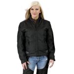 NexGen XS2261 Women’s Black Textile Lightweight Jacket with Reflective Piping