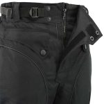 Men’s XS2821 Black Water-Resistant Nylon Racing Over Pants with Armor - Image 7