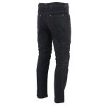 Men’s XS2822 Black Denim Motorcycle Pants with CE Approved Armor - Image 2
